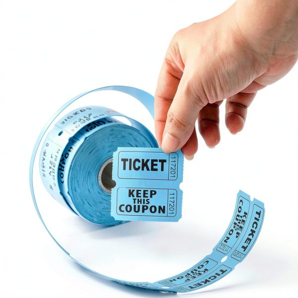 Raffle Tickets Blue 2x2 COKUMA Office Products-6