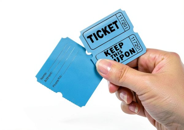 Raffle Tickets Blue 2x2 COKUMA Office Products-1