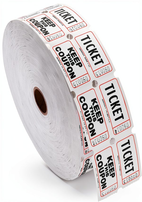 Lancaster Bingo Multicolored Raffle Ticket Roll-2