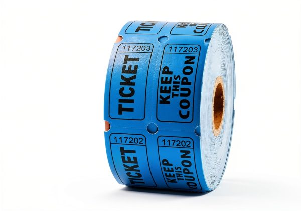 Raffle Tickets Blue 2x2 COKUMA Office Products-3