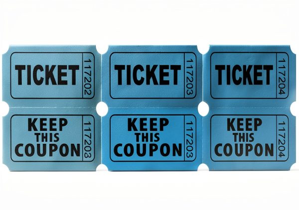 Raffle Tickets Blue 2x2 COKUMA Office Products-2