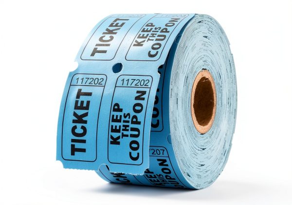 Raffle Tickets Blue 2x2 COKUMA Office Products-0