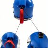 Sandblasting Helmet SHUNJIE Safe Air Feed with Hood and 5 Lenses Blue-3
