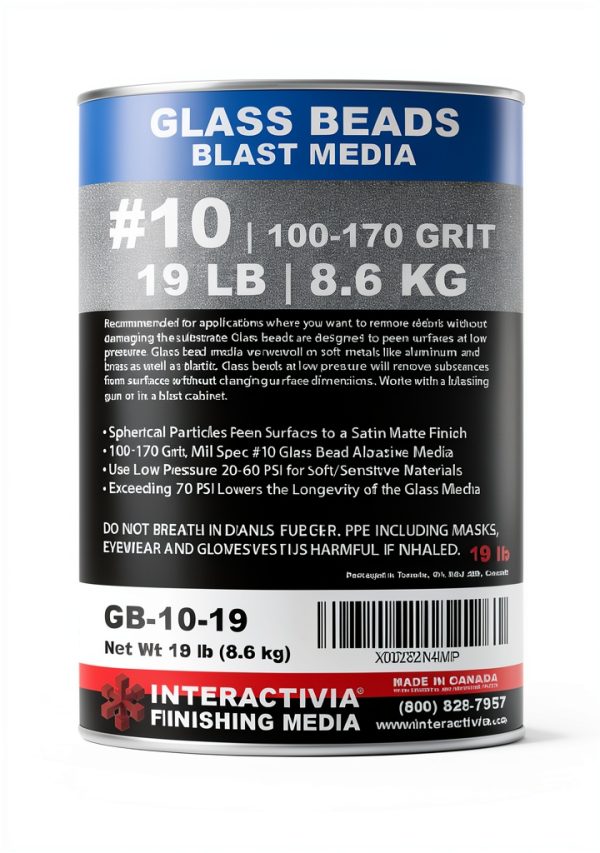 Glass Beads 19 lb Extra Fine 100-170 Mesh Blasting Media Interactivia-5