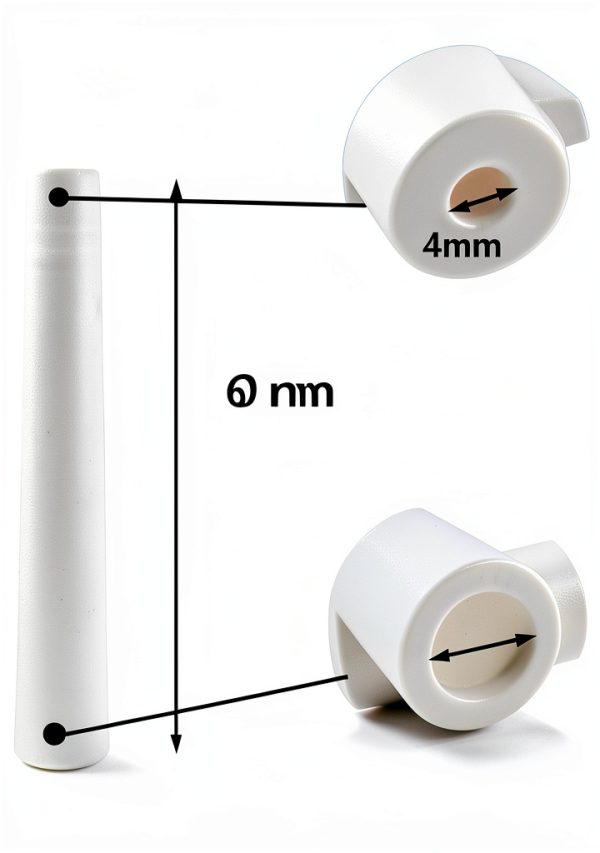 Cone Ceramic Sandblasting Nozzle SHUNJIE 5/32" Bore 2-13/32" Length-3
