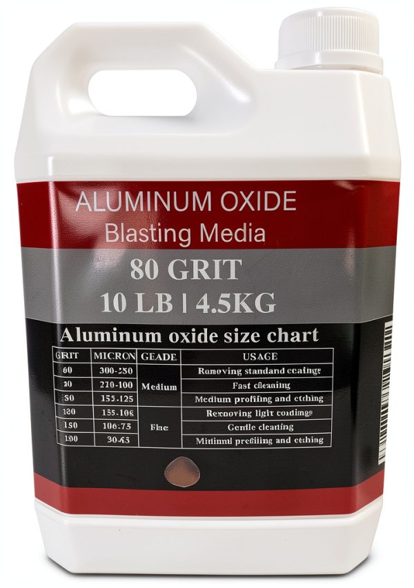 Aluminum Oxide - 10 LBS - Medium to Fine Sand Blasting Abrasive Media for Blasting Cabinet or Blasting Guns. #80 GRIT-1