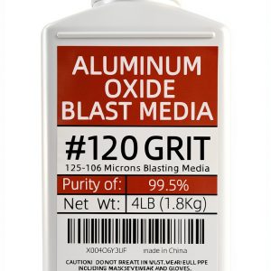 #120 Grit Aluminum Oxide Sandblasting Medium (4 Lbs/1.8 Kg) Fine Sandblasting Medium - Application: Used As Abrasive And Medium For Sandblasting Cabinets And Sandblasting Machines. (Purity 99.5%)-0