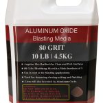 Aluminum Oxide - 10 LBS - Medium to Fine Sand Blasting Abrasive Media for Blasting Cabinet or Blasting Guns. #80 GRIT-0
