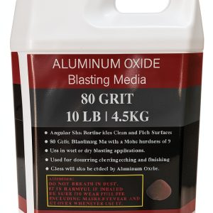 Aluminum Oxide - 10 LBS - Medium to Fine Sand Blasting Abrasive Media for Blasting Cabinet or Blasting Guns. #80 GRIT-0