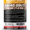 16 lbs or 7.2 kg Ground Walnut Shell Media 18-40 Grit - Fine Walnut Shells for Tumbling, Vibratory Or Blasting-5
