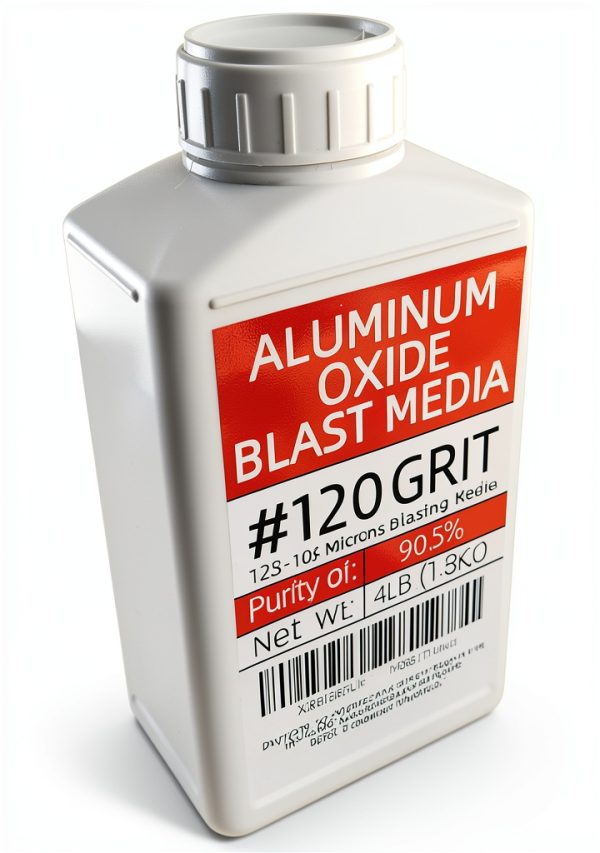 #120 Grit Aluminum Oxide Sandblasting Medium (4 Lbs/1.8 Kg) Fine Sandblasting Medium - Application: Used As Abrasive And Medium For Sandblasting Cabinets And Sandblasting Machines. (Purity 99.5%)-1