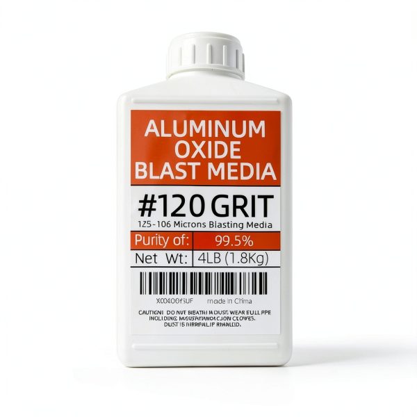 #120 Grit Aluminum Oxide Sandblasting Medium (4 Lbs/1.8 Kg) Fine Sandblasting Medium - Application: Used As Abrasive And Medium For Sandblasting Cabinets And Sandblasting Machines. (Purity 99.5%)-2