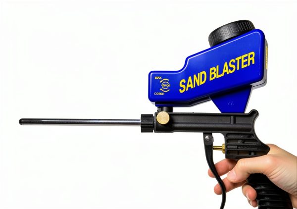 LE LEMATEC Professional Sand Blaster Long Nozzle Attachment - Ultimate Precision Sandblasting Tip for Air Compressors | Powerful Soda & Walnut Blasting Wand for Flawless Spot Cleaning-5