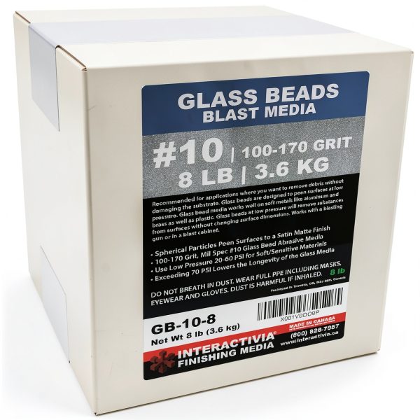 Glass Beads 10 - 8 lb Extra Fine Blasting Media by Interactivia-0