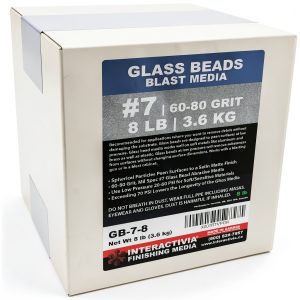 Glass Beads 8 lb 60 80 Mesh Sand Blasting Media by Interactivia-0