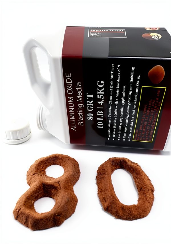 Aluminum Oxide - 10 LBS - Medium to Fine Sand Blasting Abrasive Media for Blasting Cabinet or Blasting Guns. #80 GRIT-2