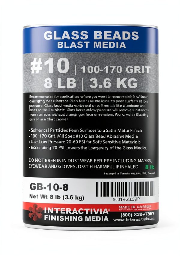 Glass Beads 10 - 8 lb Extra Fine Blasting Media by Interactivia-5