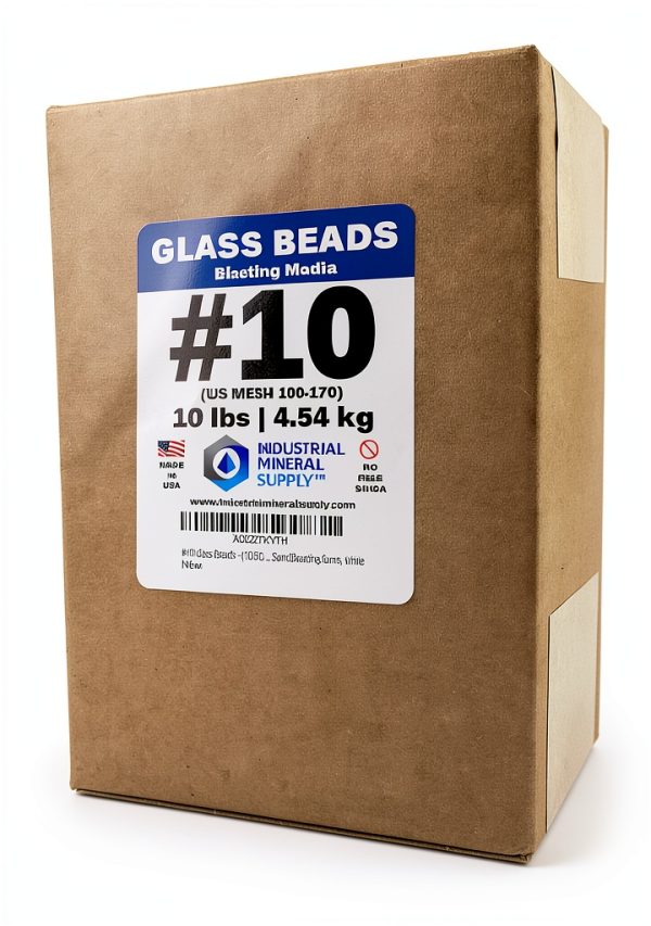 Glass Beads 10 LBS Blasting Media by Industrial Mineral Supply-0